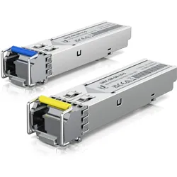 Ubiquiti UACC-OM-SM-1G-S-20 - Optisches Modul Single-Mode-Modul, 1 Gbps, BiDi, 20er-Pack, Transceiver, Silber