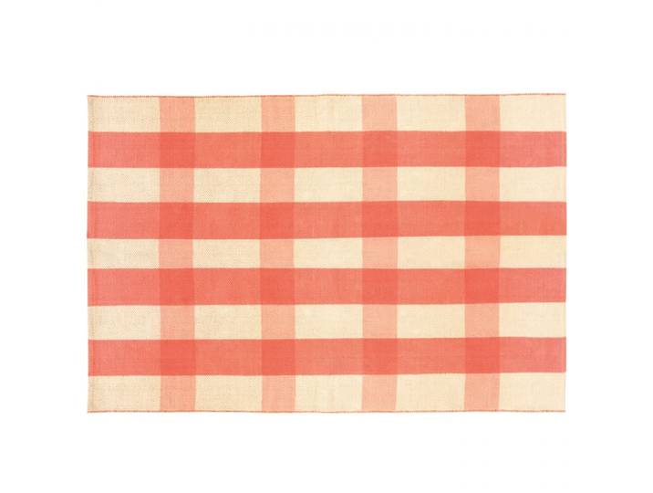 Tapis kilim beige, corail