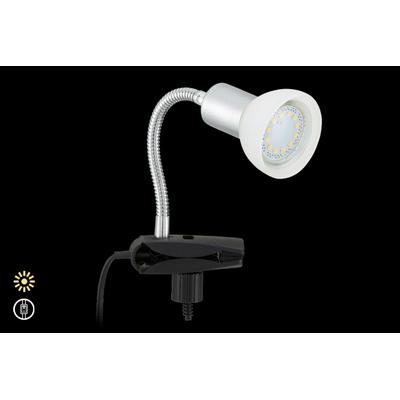 BRILONER LEUCHTEN LED Klemmleuchte "Ledo", silber, Leuchten