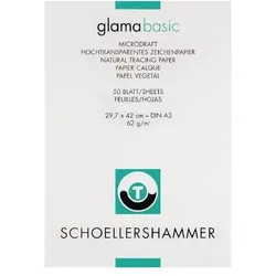 Schoellershammer, Bastelpapier, Transparentpapier Block Glama Basic (40 g/m2, 1x)