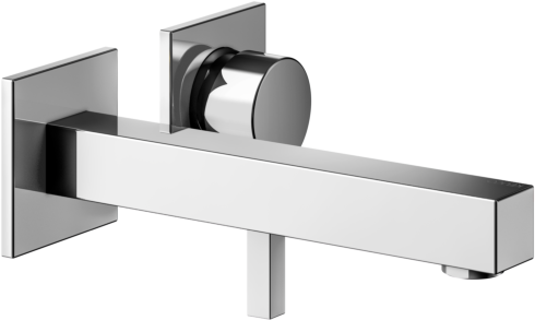 Keuco Edition 90 Square Wand Waschtischarmatur 59116010200 Unterputz Montage, verchromt, ohne Ablaufgarnitur, Ausladung 200 mm