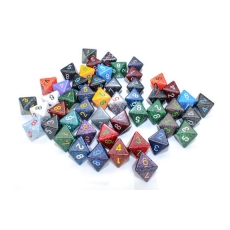Chessex Würfelset - Speckled Würfel Dice D8 (50 x W8) im Beutel - farblich gemischt 293344