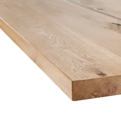 Massivholz »Tabula Rasa« Epoxid-Tischplatte gerade Kante 180x100 cm / Epoxid-Harz Transparent