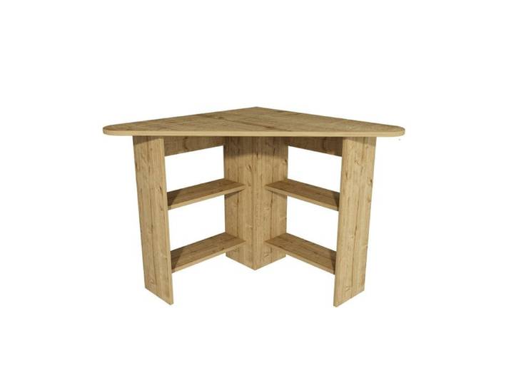 Bureau dangle Bois décor chêne saphir - L80 x H73 8 x P80 cm - Moderne