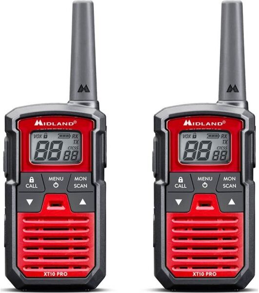 Midland Xt10 Pro Walkie Talkie, Rød