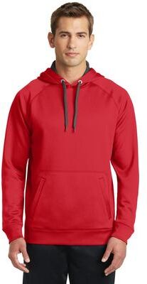 Sport-Tek ST250 Tech Fleece Hooded Sweatshirt in True Red size 3XL   Polyester