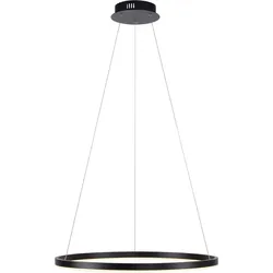 Pendellampe Hängeleuchte Esstischlampe dimmbar LED Ring Design schwarz H 120cm