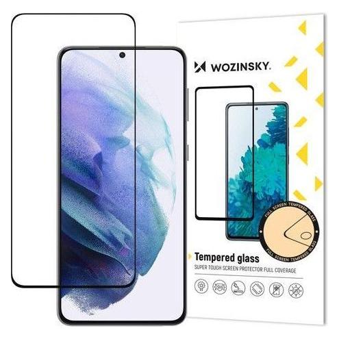 Wozinsky Super Durable Full Glue Tempered Glass Full Screen with Frame Case Friendly Samsung Galaxy (Wozinsky Tempered glass Full Glue Samsung S22 Plus)