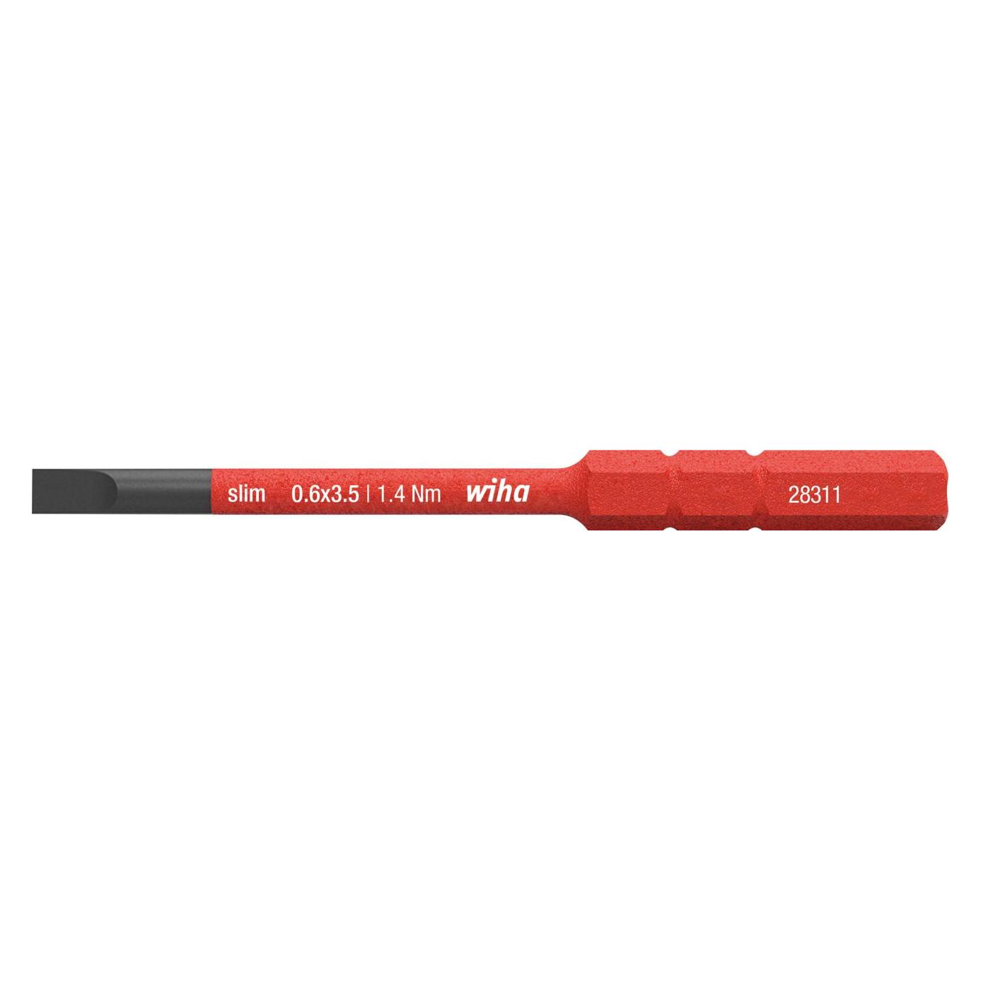 Wiha Bit slimBit electric Schlitz (41159) 3,5 mm x 75 mm (Schlitz) (WH41159)