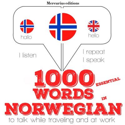 1000 essential words in Norwegian - JM Gardner, Audio, 9782821118119