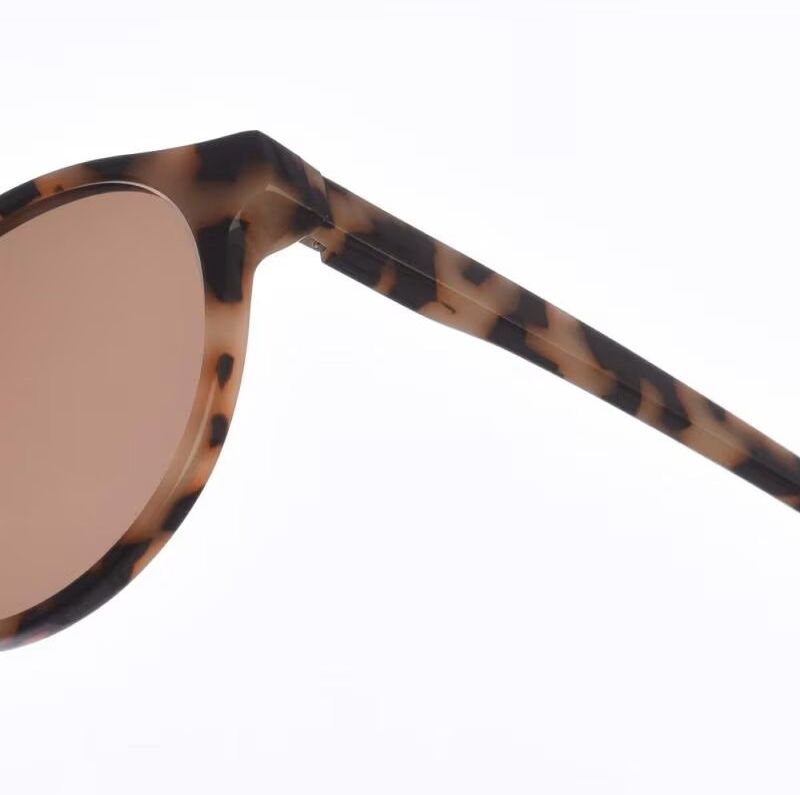 Gafas De Sol Redondas Zen Z423 Crema-Marrón Talla Única Mujer