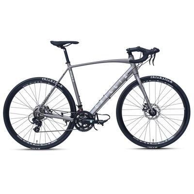 Rennrad CHILLIZ "RDB2.0" Gr. 54, grau (grau, grau), Fahrräder, 54cm, 28 Zoll (71,12cm) hinten: 28 Zoll (71,12cm)