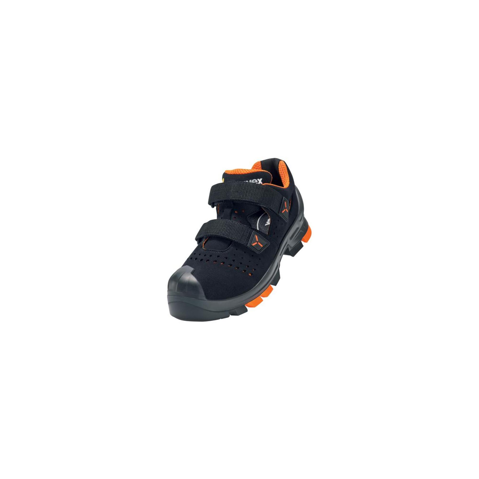 uvex Sicherheitssandalen S1P SRC uvex 2 aus Mikrovelours, uvex xenova® Kunststoffkappe, Weite 11, Größe 45 (6500245)