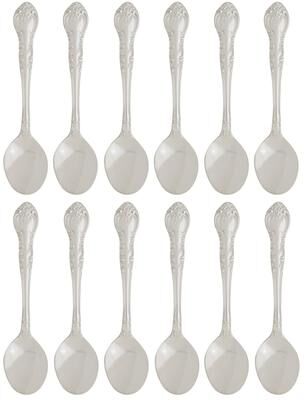 Fino Demi Spoon Set, Traditional Design, Stainless Steel, Made in Japan, Set of 12