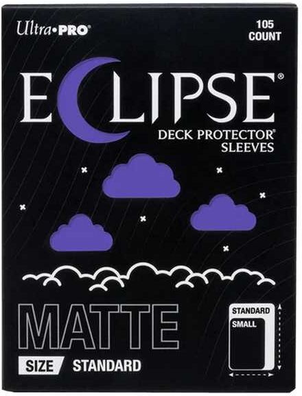 Ultra PRO Eclipse Matte Standard Deck Protector Sleeves: Royal Purple (105ct) for Trading Cards
