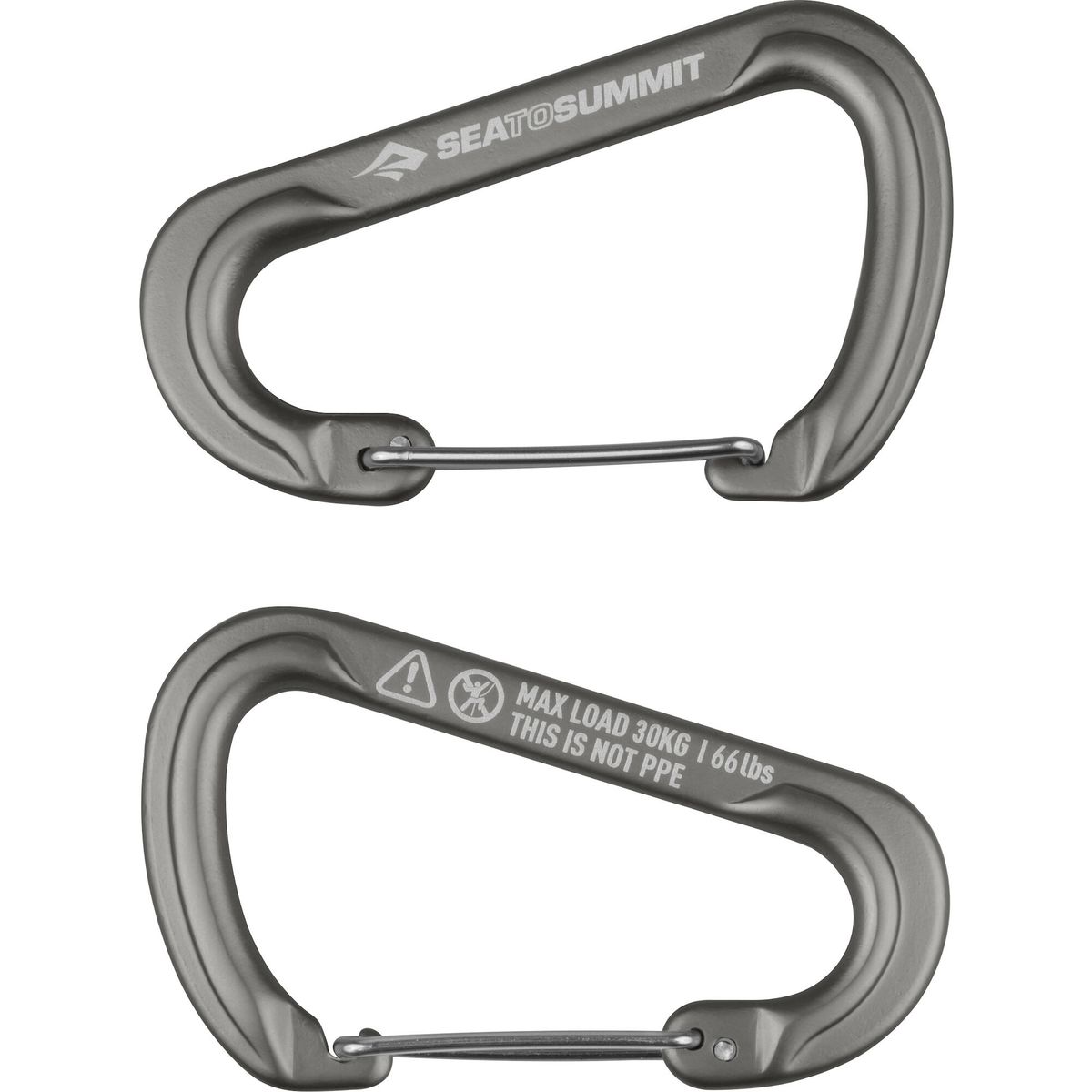 Sea to Summit Accessory Carabiner Set titanium [2 Piece] ATD0140-00122101