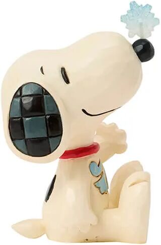 Peanuts by Jim Shore Snoopy with Snowflake on Nose Mini Christmas Figurine
