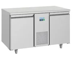 Polar Positive Edelstahl-Kühltisch 2 Türen GN 1/1 - 281L Eco A+