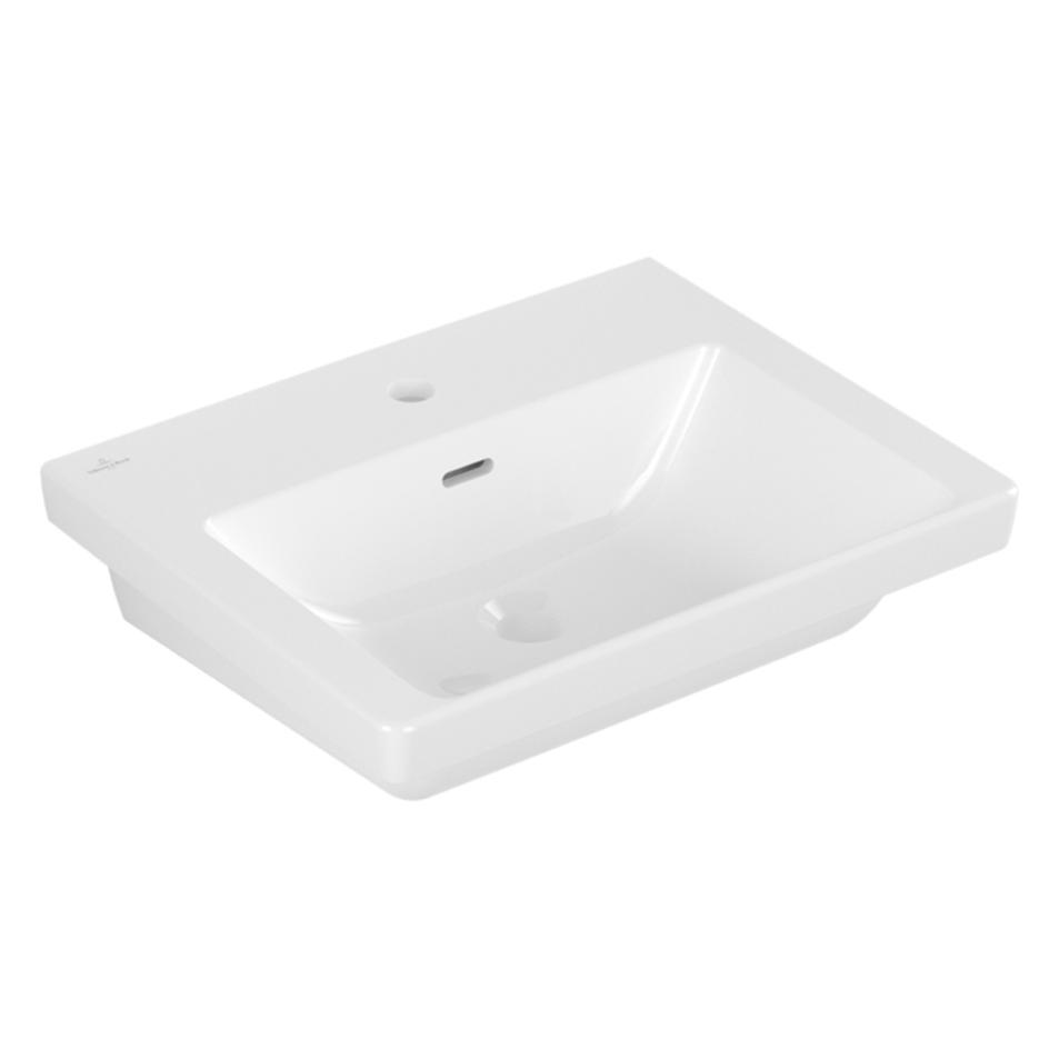 Villeroy & Boch V&B Waschtisch SUBWAY 3.0 550x440mm mit ÜL mit HL we (440 mm, 550 mm) (4A705501)