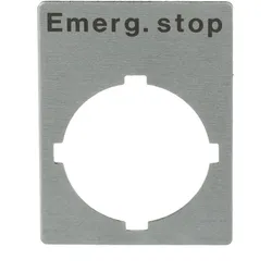 ABB Accessories Textschild ”Emergency Stop” für Schalter mit 1 Schaltstellung SK615552-15
