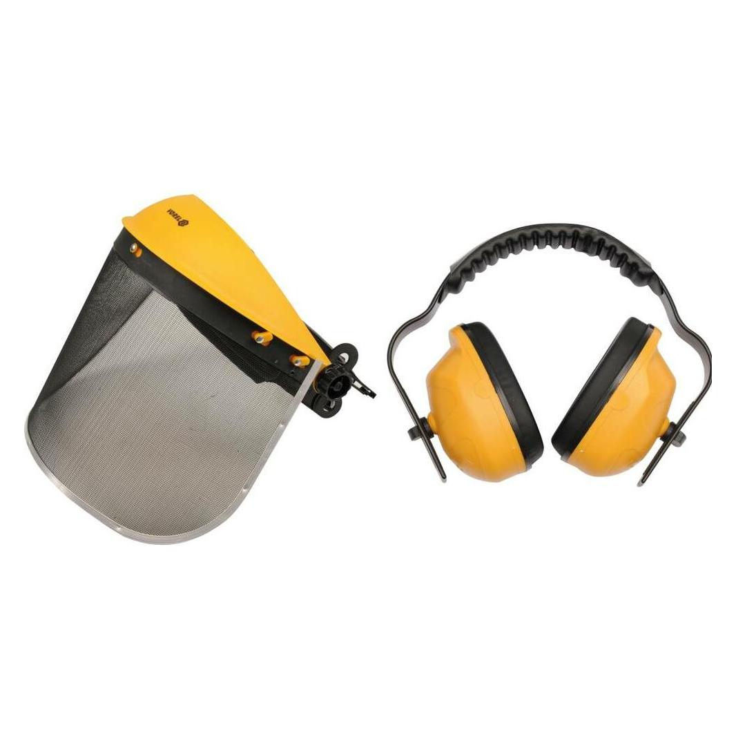 Toya Helm mit abnehmbarem Visier + Gehörschutz (1x) (T74462)