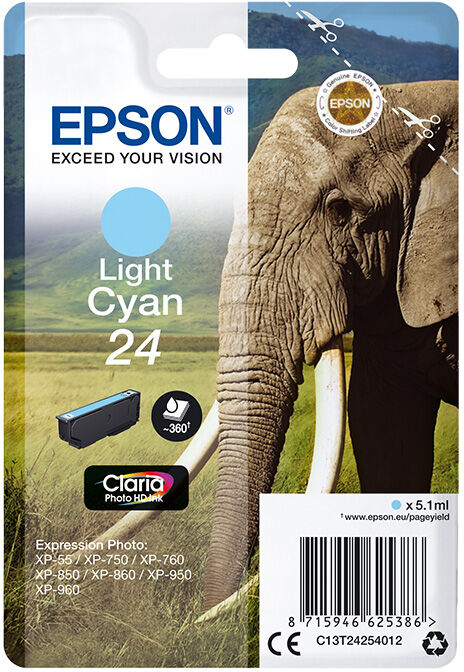 TINTEIRO EPSON 24 AZUL CLARO