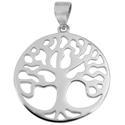 Kettenanhänger ADELIA´S "Anhänger – Lebensbaumanhänger aus 925 Silber", silber, Schmuckanhänger, Damen, Silber 925 (Sterlingsilber), Kettenanhänger, Geschenkidee: zeitlos und vielseitig