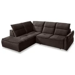 Ecksofa Murillo Stoff Brown