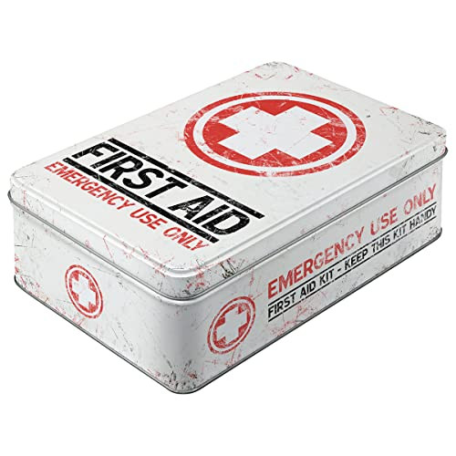 Nostalgic-Art Retro voorraadblik plat, 2,5 l, First Aid Kit