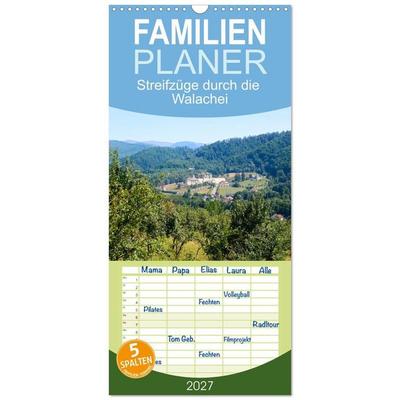 Familienplaner 2027 - Streifzüge durch die Walachei mit 5 Spalten (Wandkalender, 21 x 45 cm) CALVENDO