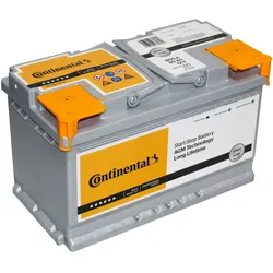 CONTINENTAL Autobatterie AGM 12V 80Ah 800A rechts 315x175x190 mm