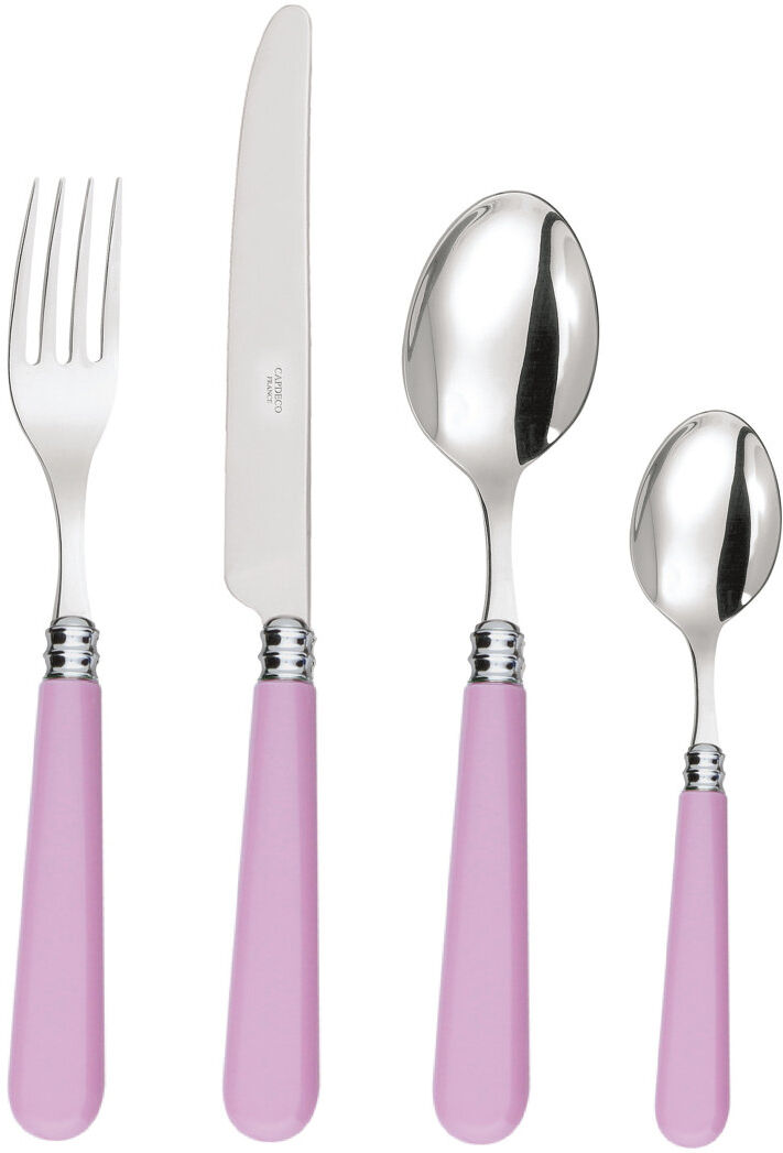 CAPDECO Altea 24 Piece Cutlery Set, Service for 6 Pale Pink 24