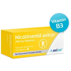 NICOTINAMID axicur 200 mg Tabletten 100 St