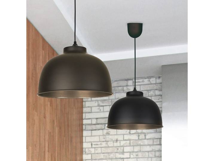 Suspension Dock noire Ø 31 cm - COREP SAS - Salon / séjour - Moderne - Métal - Avec abat-jour