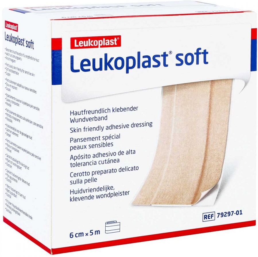 Leukoplast Soft Pflaster 6 cmx5 m Rolle 1stk