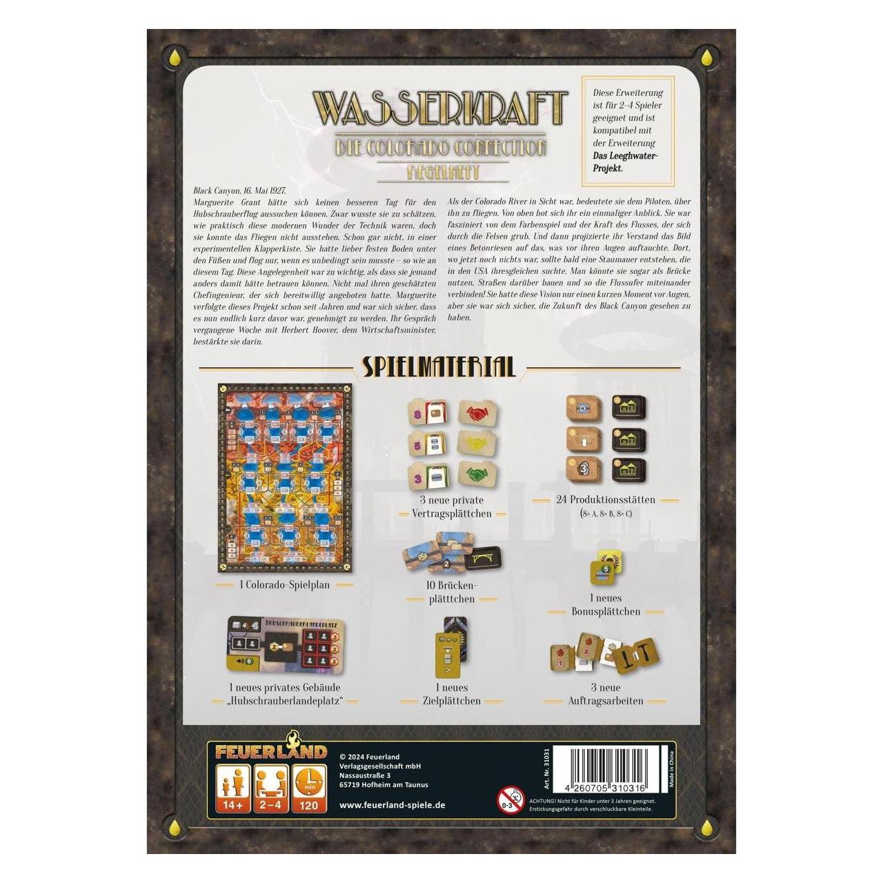 Feuerland FEU31031 - Wasserkraft: Colorado Connection (Erweiterung) (Deutsch, 2 - 4 Spieler) (FEU31031)