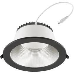 EVN ES54500925 LED Deckeneinbauleuchte rund 40W Notbeleuchtung 3000K/4000K/5700K IP54 weiß Einbaudurchmesser 240 mm