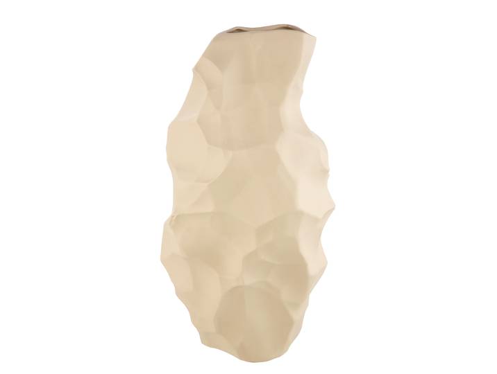 Vase Olbia cône 22 x 39 x 15cm Beige
