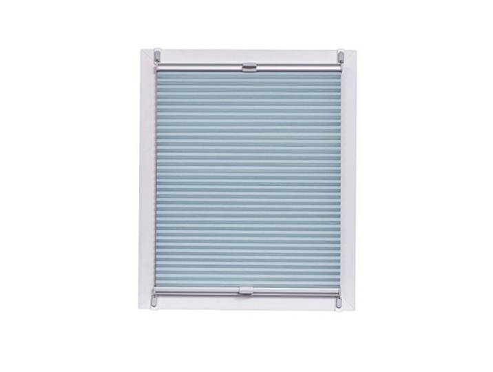 Sunlines Wabenplissee Made in Germany, Tageslicht, Klemmfix Silbergraue Schiene, 115 x 150, Stoff, Blau, 115 x 2.3 x 150 cm