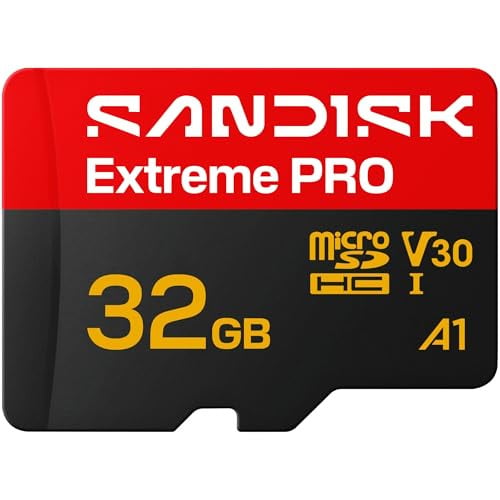 SanDisk Extreme PRO microSD UHS-I geheugenkaart met SD adapter, 32 GB, V30