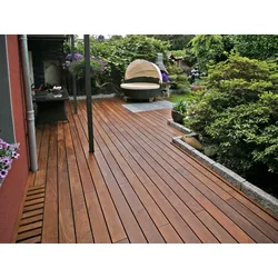 Ipe Terrassendielen 21x120 mm AD, glatt/glatt, aus Bolivien