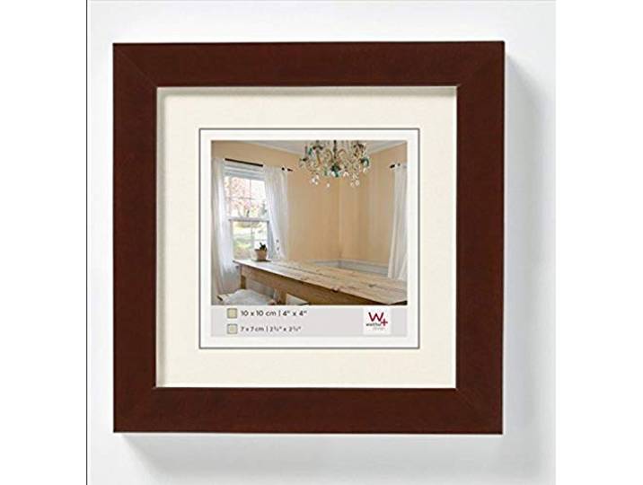 walther design fotolijst walnoot 10 x 10 cm Pepers houten lijst BP010N