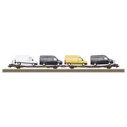 TRIX H0 24428 Flachwagen DC Flachwagen-Paar Bauart Laads 800B
