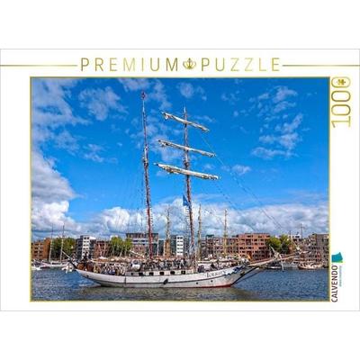 CALVENDO Puzzle Opulenter Zweimast-Gaffel-Topsegelschoner 'J.R. Tolkien' | 1000 Teile Lege-Größe 64x48cm Foto-Puzzle für glückliche Stunden
