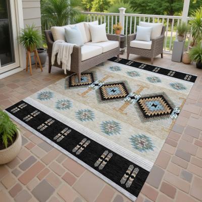 Addison Rugs Machine Washable Indoor/ Outdoor Global Chennai Chantille Rug