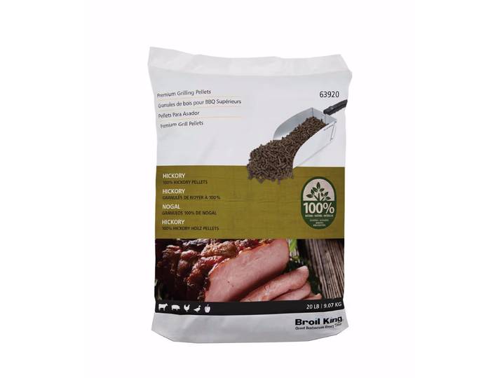 Broil King Hickory 100% Pellets 9kg – Holzkohle/Briketts/Grill Anzünder