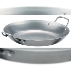 GSW Paellapfanne Gastro traditionell Lyoner-Eisen 34 x 5,0cm, induktionsgeeignet, backofenfest