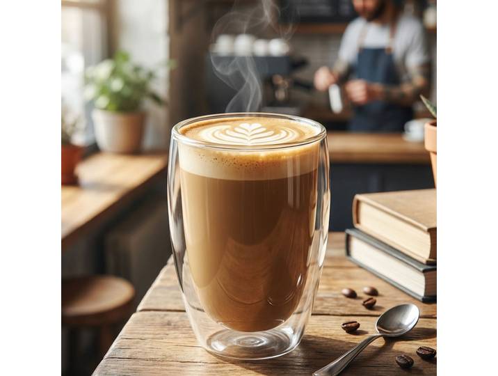 Doppelwandiges Kaffee-Glas, 450 ml