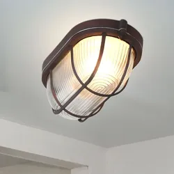 Decken Strahler Leuchte Glas rost-braun Industrie-Stil Flur Küchen Beleuchtung Lampe 1340B