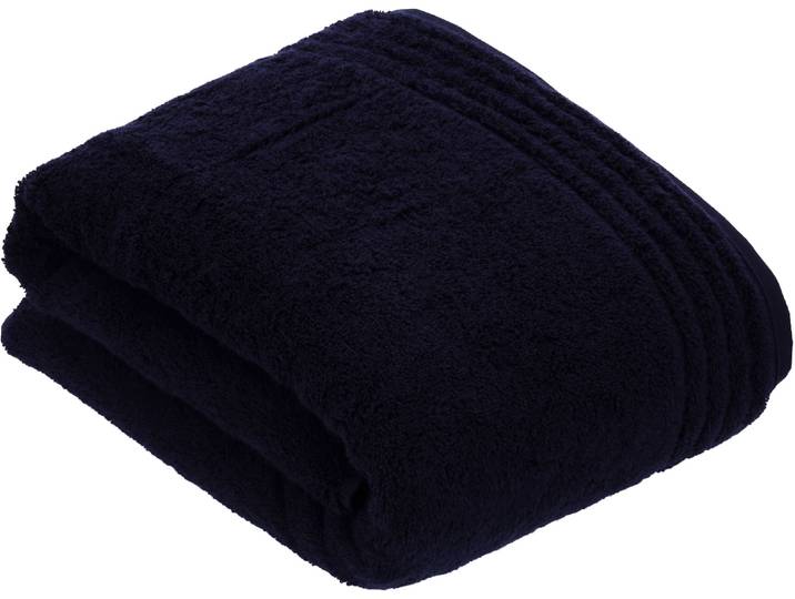 Badetuch VOSSEN Vienna Style Supersoft , blau (deep water), B:100cm L:150cm, Walkfrottee, Baumwolle, Handtücher, Badetuch, Supersoft Baumwolle